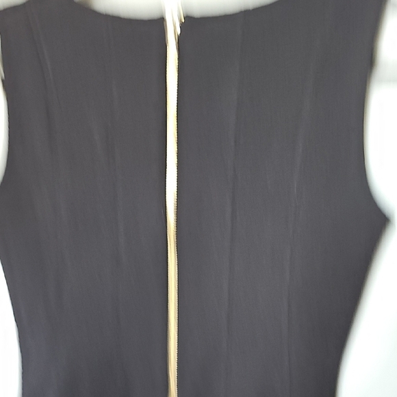 Just Taylor Witchy Office Goth Classic Black Sleeveless Textured Sheath Dress - Picture 6 of 8